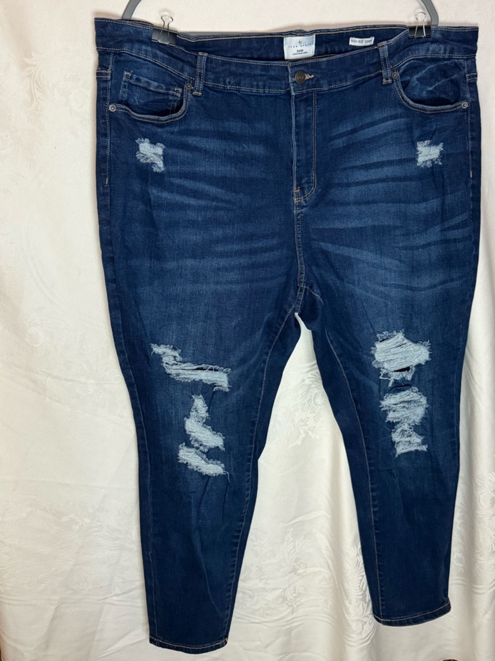 True Craft Women’s Dark Indigo High Rise Skinny Jeans
